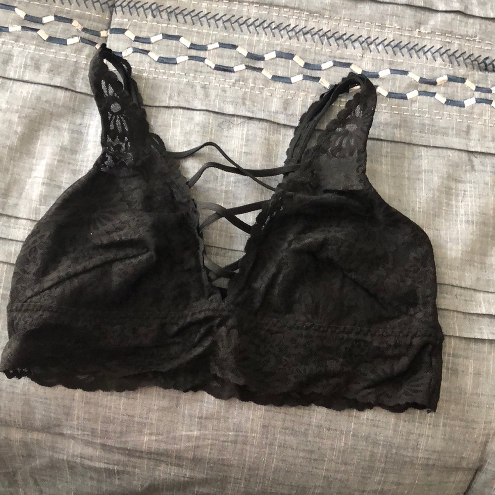 VS pink criss cross front bralette